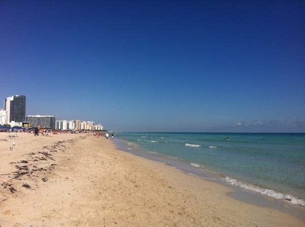 O calmo mar de Miami - South Beach
