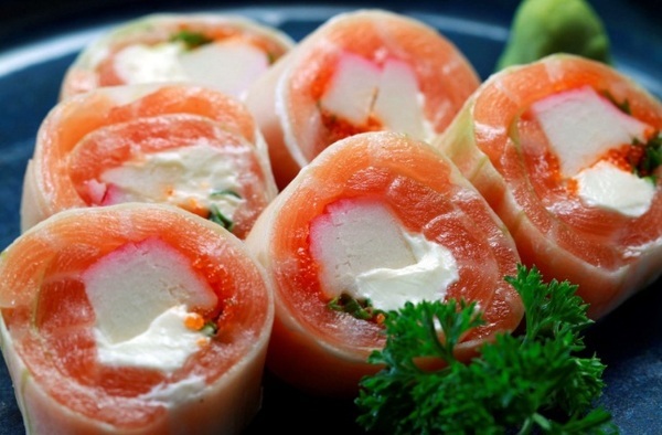 pratos com salmão