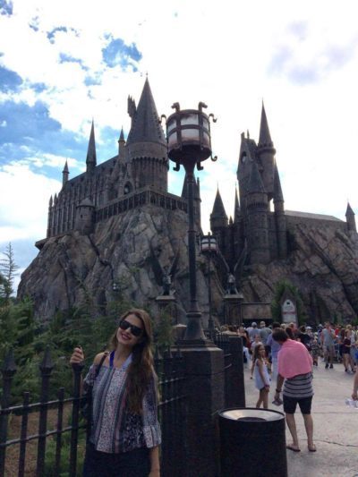 Eu e o Castelo de Hogwarts
