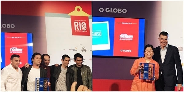 Os ganhadores do Prêmio Rio Show de Gastronomia 2018 