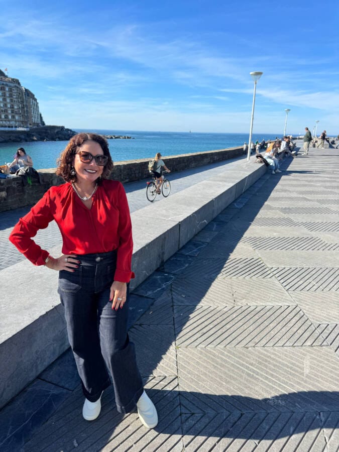 Praia de La Concha, em San Sebastian