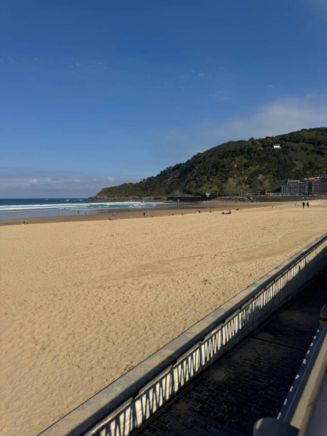 Praia de Ondarreta, em San Sebastian