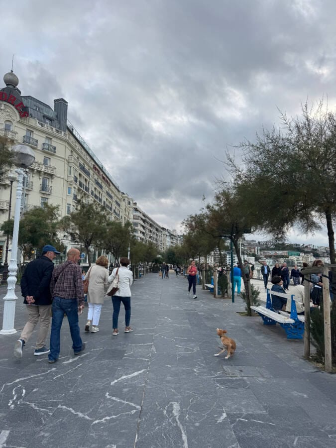 Praia de La Concha, em San Sebastian
