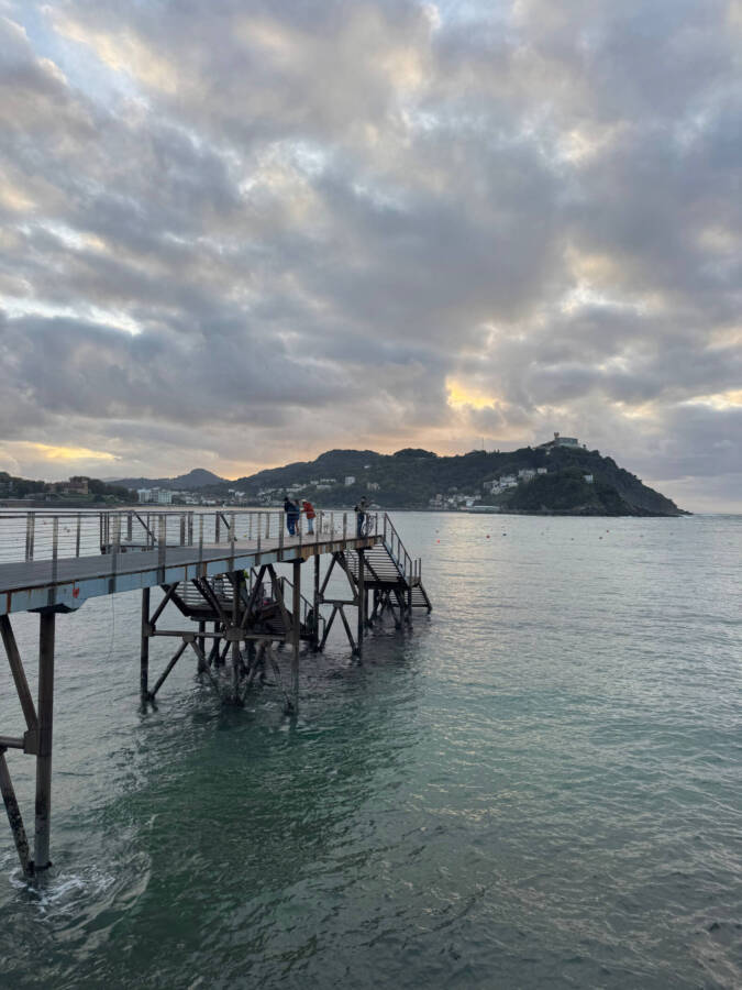 Praia de Ondarreta, em San Sebastian