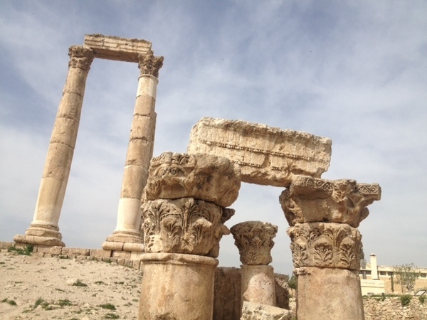 ruínas perto da capital Amã