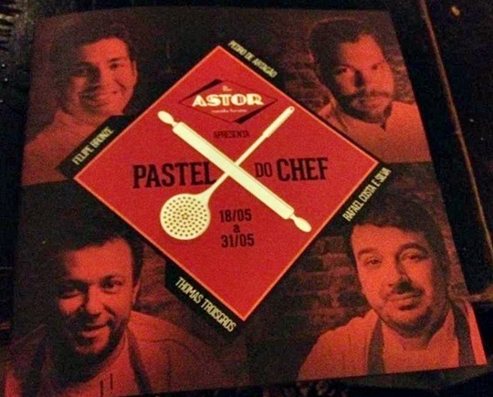 Pastel do Chef no Bar Astor