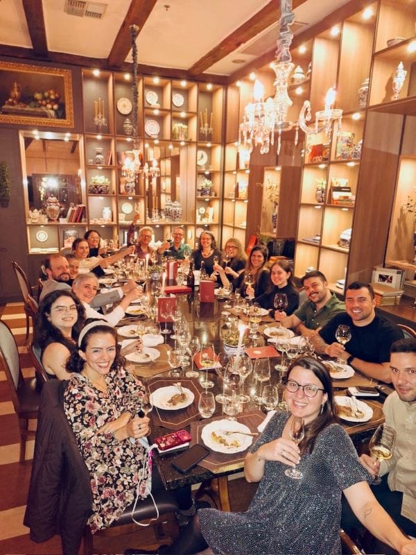 Jantar do hotel Spa do Vinho