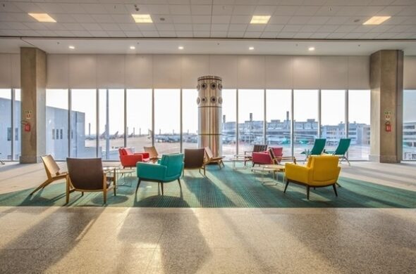 Novo espaço no aeroporto internacional Tom Jobim no Rio