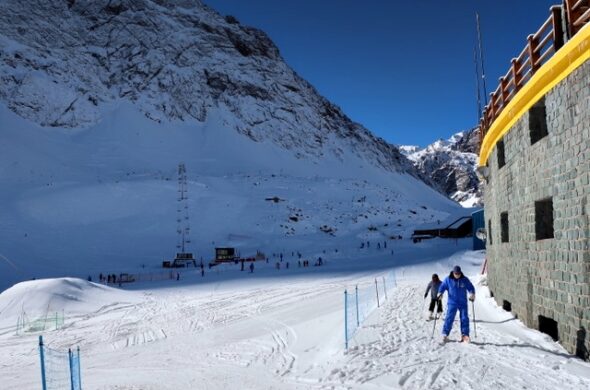 Estação de esqui no chile