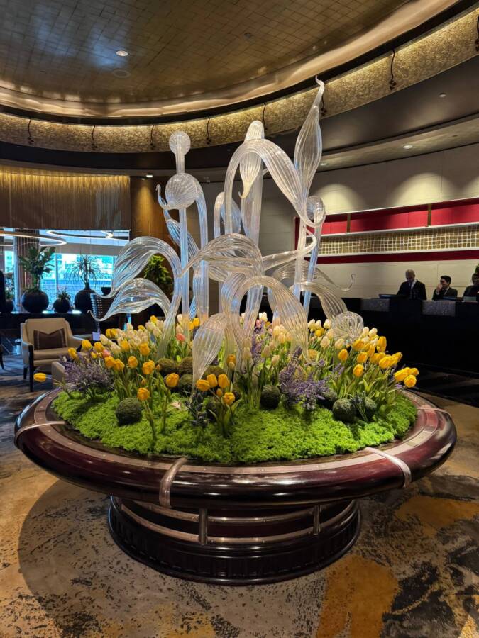 Detalhes do lobby do hotel em NY