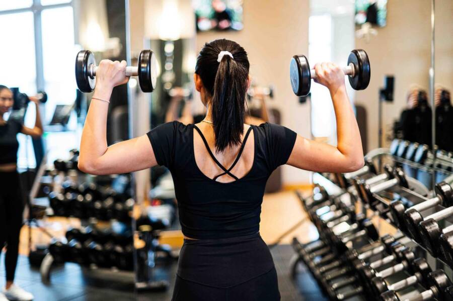 Parte de musculação no Mandarin Oriental em Nova York