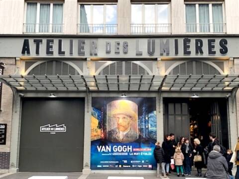 Exposição do Van Gogh no Atelier des Lumières, em Paris