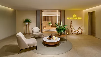 Espaço do spa relaxante