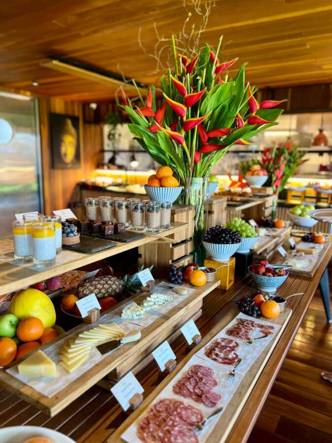 Café da manhã do resort