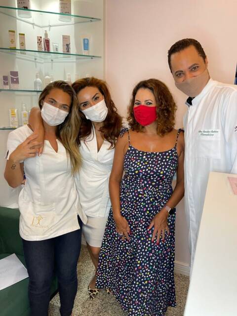 Alex Gomes, Luana Rachele, eu e Ray- Damier clinica