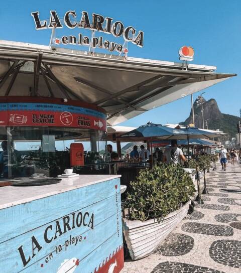 Quiosque La Carioca na praia