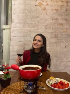 Duda Vétere visitou o restaurante no flamengo
