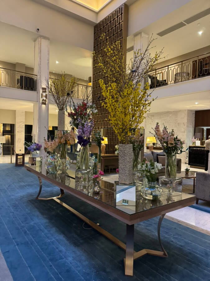 Grande lobby do Tivoli em Lisboa