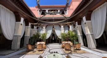 Almoço no Royal Mansour, exclusivo hotel cinco estrelas em Marrakech