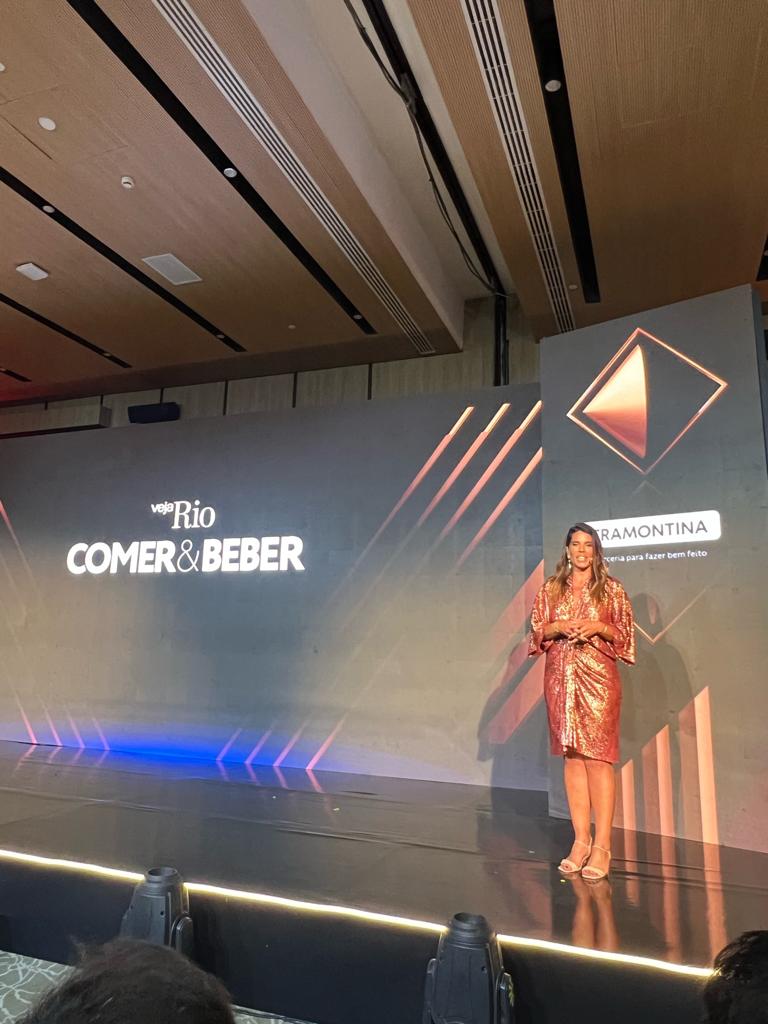 vencedores do Prêmio Veja Rio Comer&Beber receberam uma apresentação de Fernanda Thedim