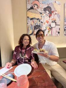 renata araújo e chef sei shiroma no saubi