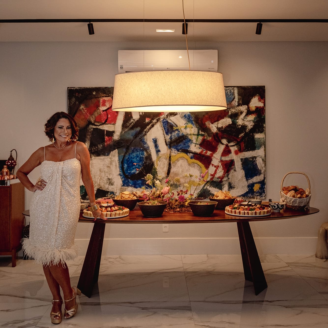 Festa da jornalista Renata Araújo: buffet do Malta e DJ Thiago Mourão