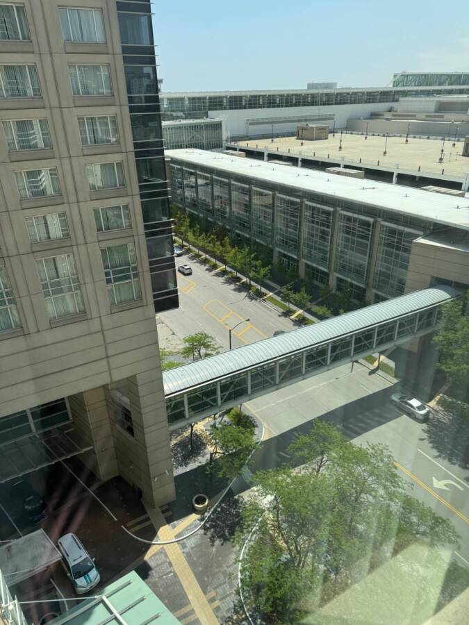 vista do quarto do hotel hyatt regency