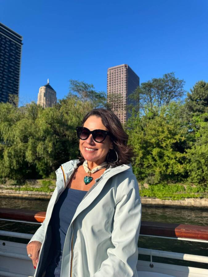 renata araújo no parque em chicago