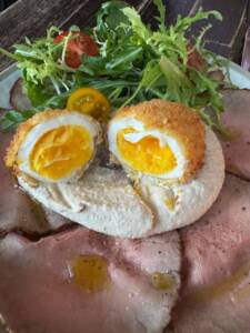 Prato de ovo no Osteria Langhe