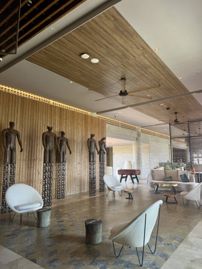 lobby do hotel de luxo em cartagena