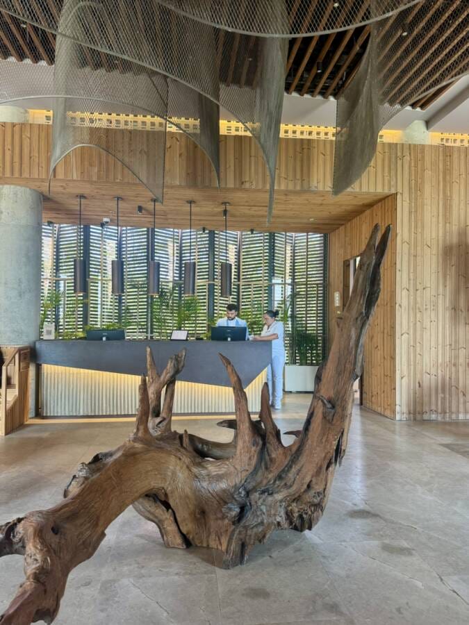 lobby do hotel de luxo em cartagena