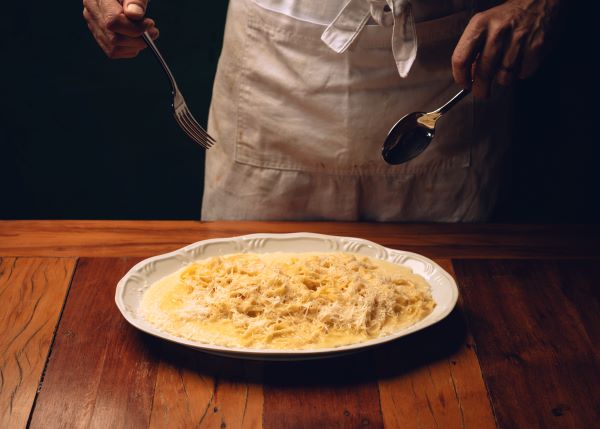 Fetuccini Imperiali do novo menu do restaurante italiano em ipanema