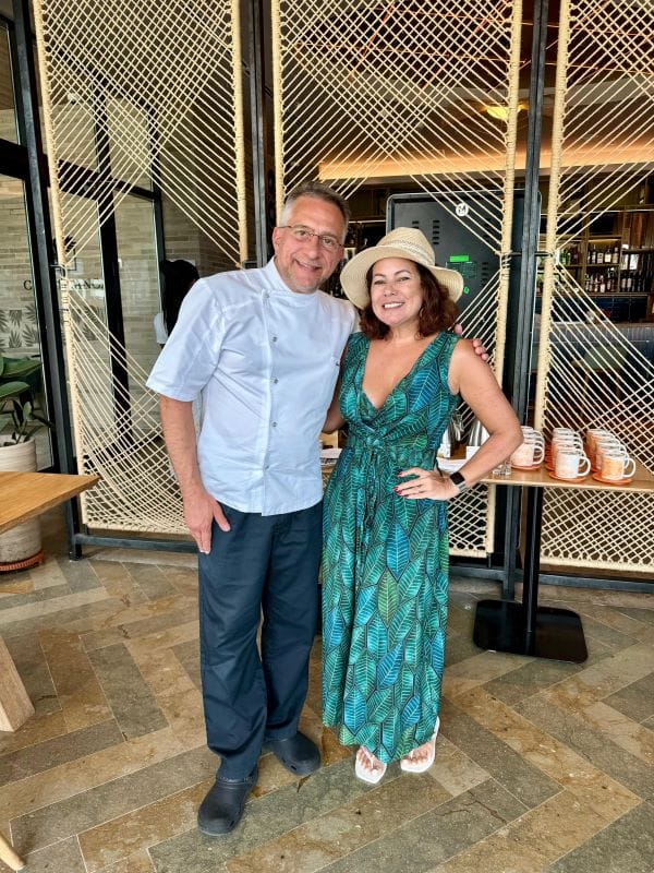 Renata Araújo e Chef Alain Roux, Isla Barú