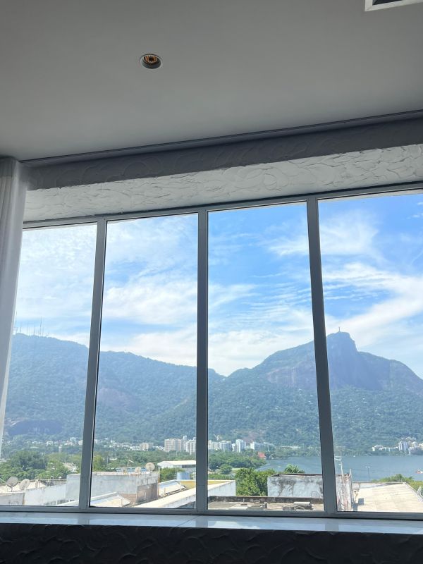 Vista do restaurante do Shopping Leblon