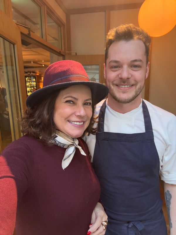 Renata Araújo e o Chef Josean Balotin