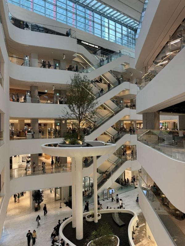 Shopping de luxo em Seul