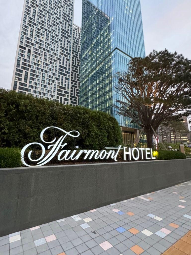 Fachada do Fairmont, em Seul