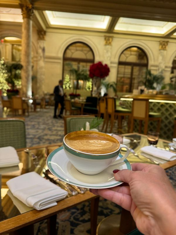 The Palm Court, restaurante do hotel mais famoso de Nova York