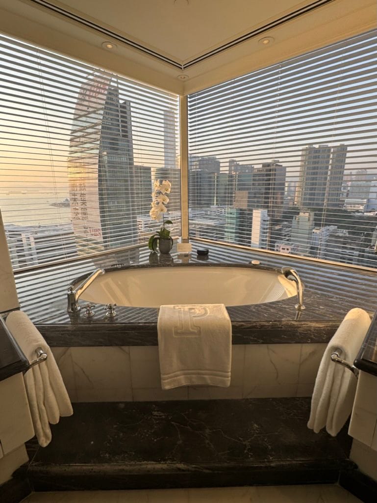 Banheiro com vista da suíte presidencial