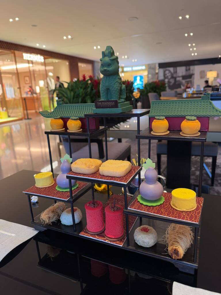 Chá da tarde com uma patisserie super delicada