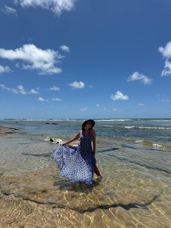 Renata Araújo na Praia de Muro Alto