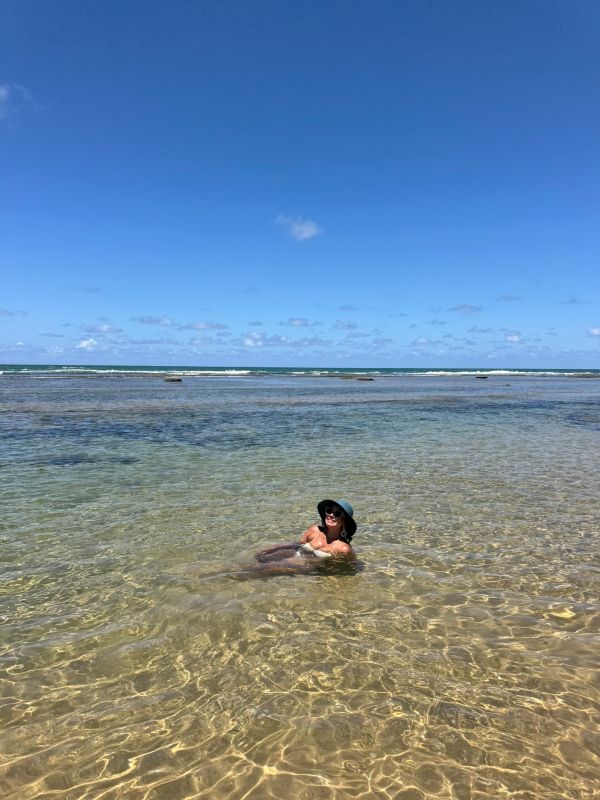 Renata Araújo na Praia de Muro Alto, do Nannai