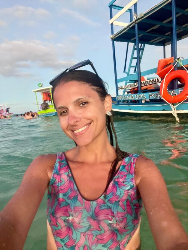 Duda Vétere conheceu as Piscinas Naturais de Maceió