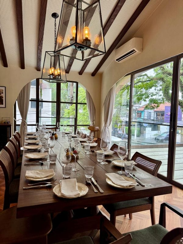 ambiente do Restaurante italiano no Itaim