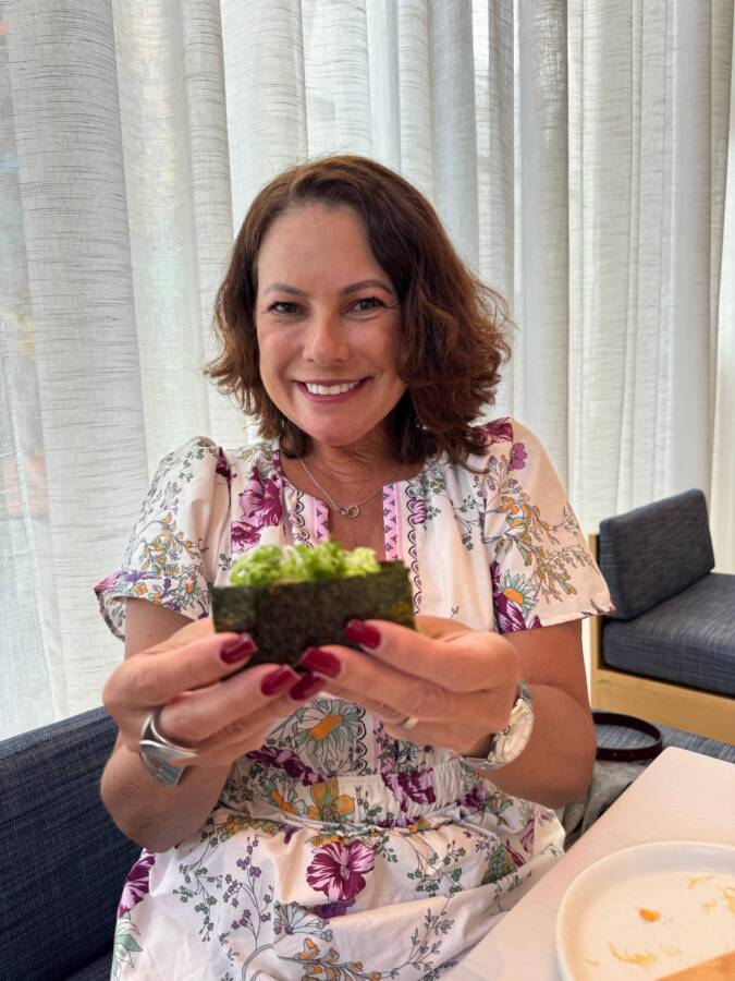 Renata Araújo no Nami Nori, restaurantes de Pharrell Williams