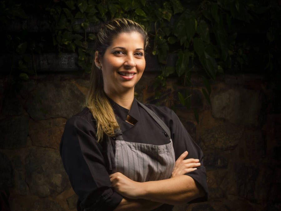 Chefe Lisiane Arouca evento Porco Mundi