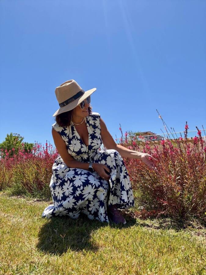 Renata Araújo nos vinhedos da Quinta do Paral