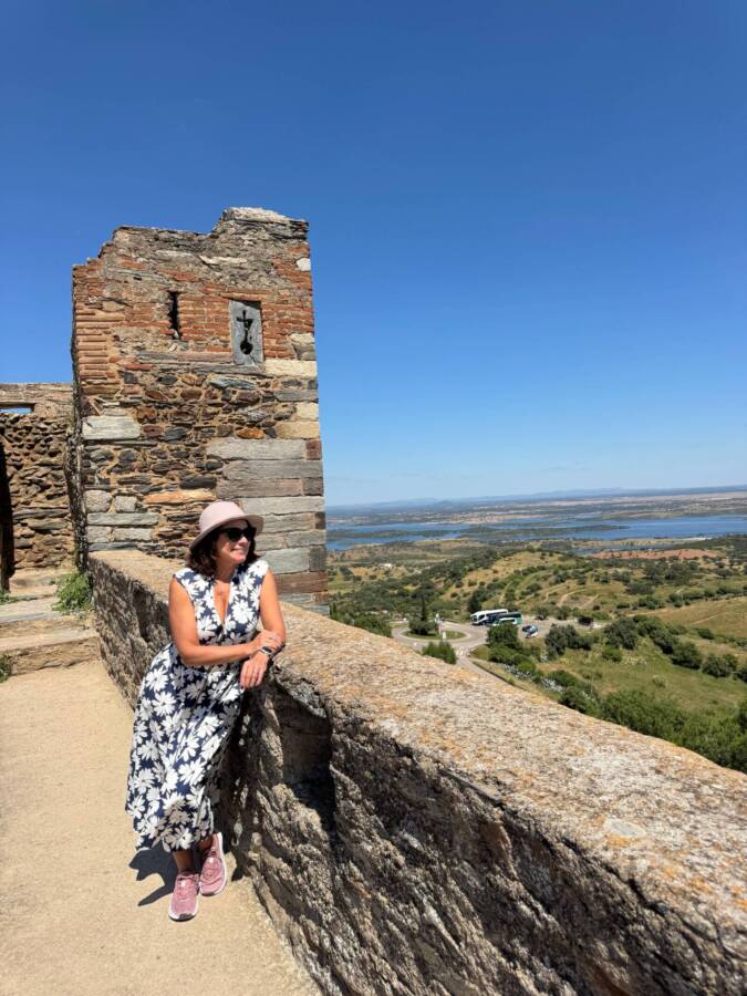 Renata Araújo no Castelo de Monsaraz