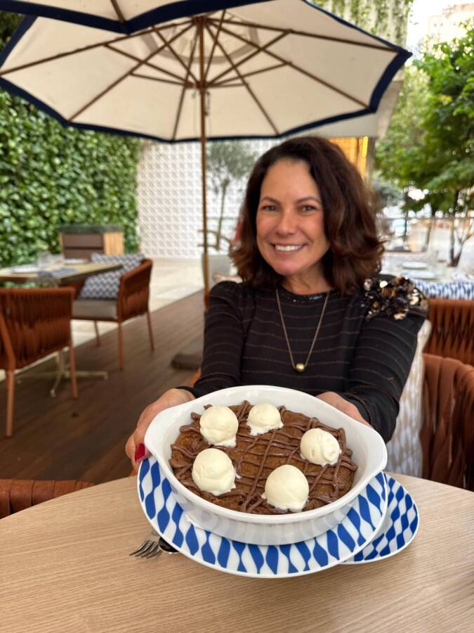 Sobremesa do restaurante em São Paulo