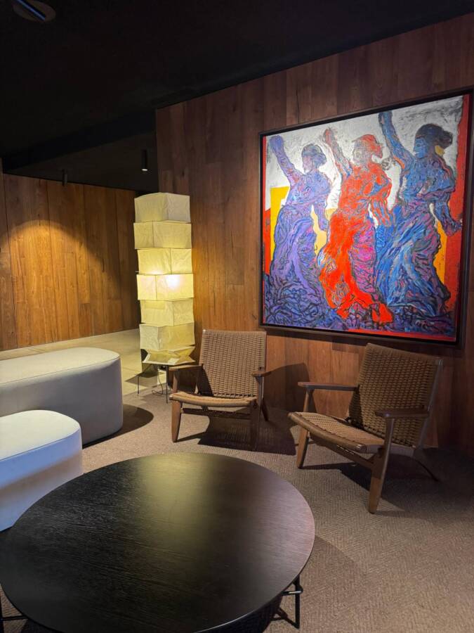 Obras de arte em hotel de luxo